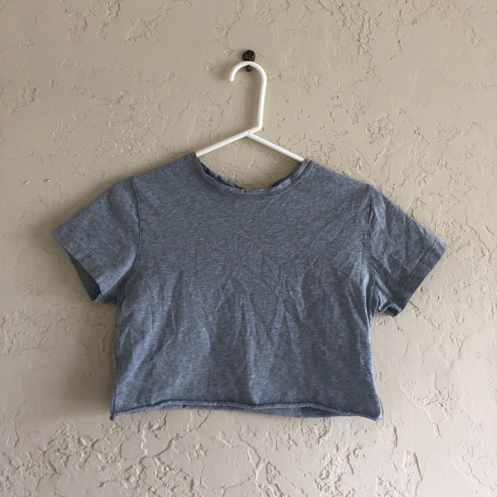 Basic Gray Crop Top